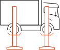 Colonnes mobiles Finkbeiner modèle EHB pour différents véhicules