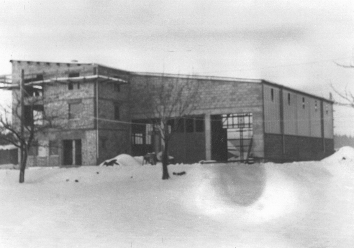 Bâtiment de l'entreprise en 1961 - Nouvelle construction