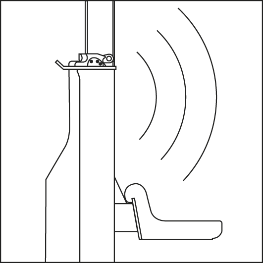 Die Hebeböcke kommunizieren über Funk ohne Kabelverbindungen.