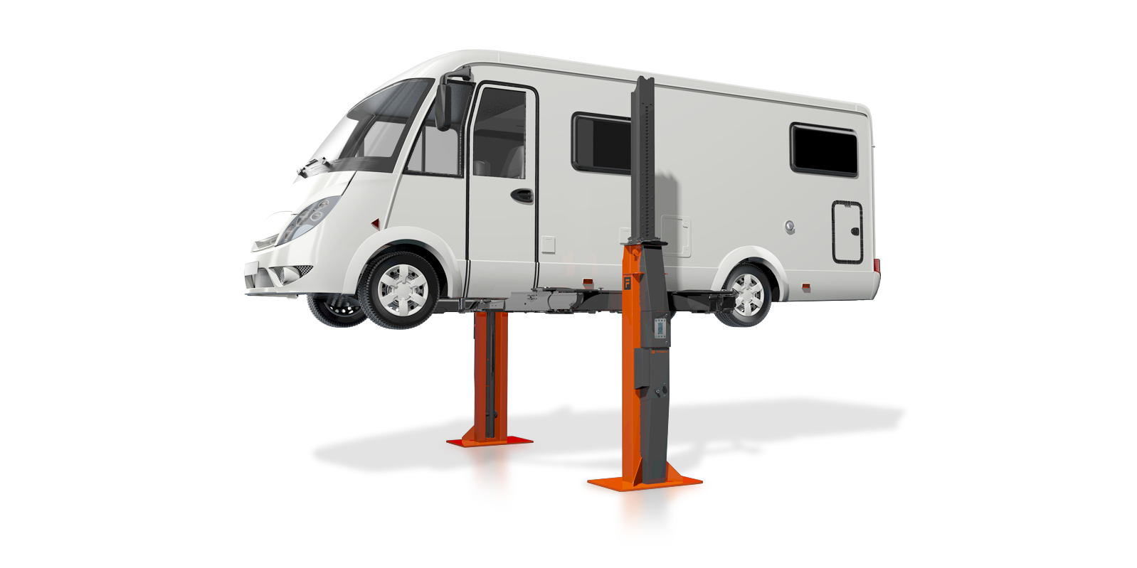 Lifting platform TPL with camper