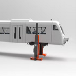 EHB wireless columns for rail vehicles