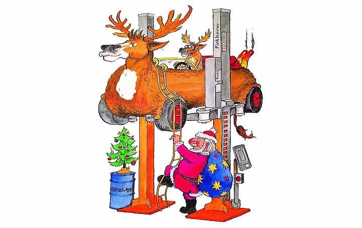 Weihnachtskarte der Walter Finkbeiner GmbH